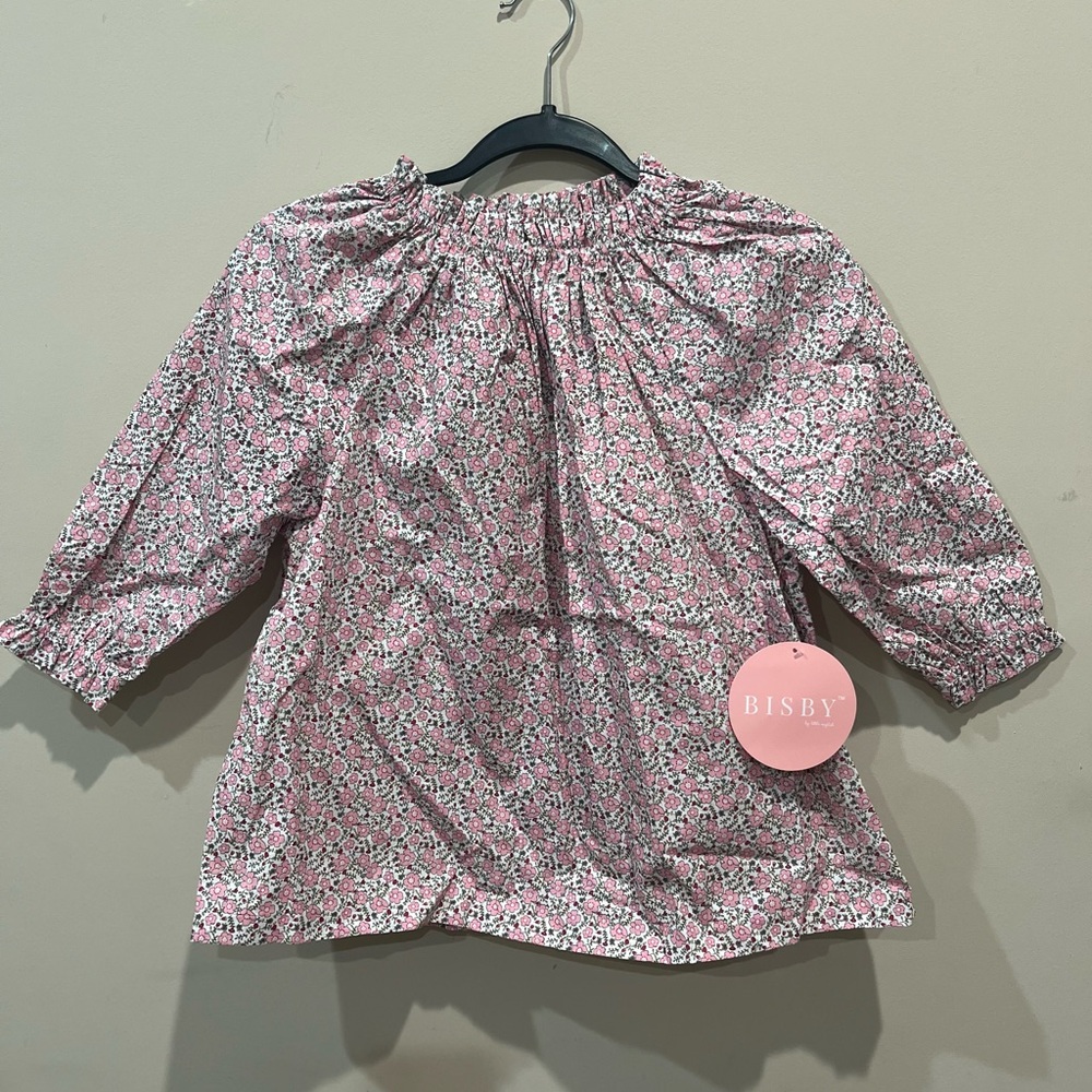 Pink Floral Kids Top